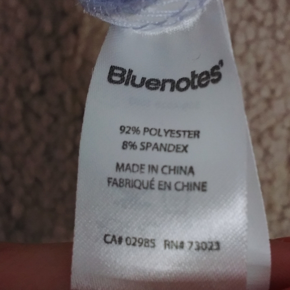 💙Bluenotes Blue Ribbed Tee💙 - Picture 6 of 6